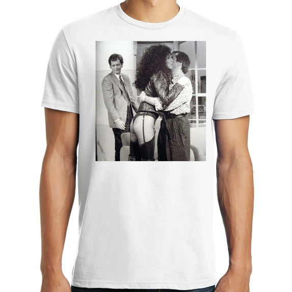 Big and Tall David Letterman Backstage Checking Out Cher's Butt