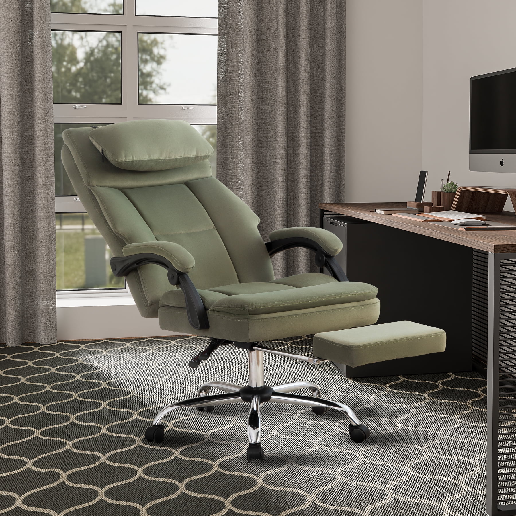 Big and Tall Ergonomic Office Chair,Home Computer Chair with Footrest