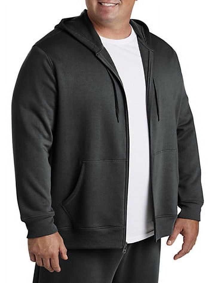 Xersion Mens Big & Tall Black Quick-Dri Fleece Hoodie Activewear