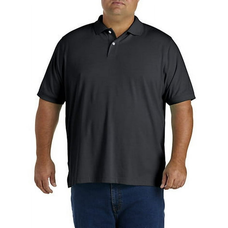 Black polo shirt 4xl best sale