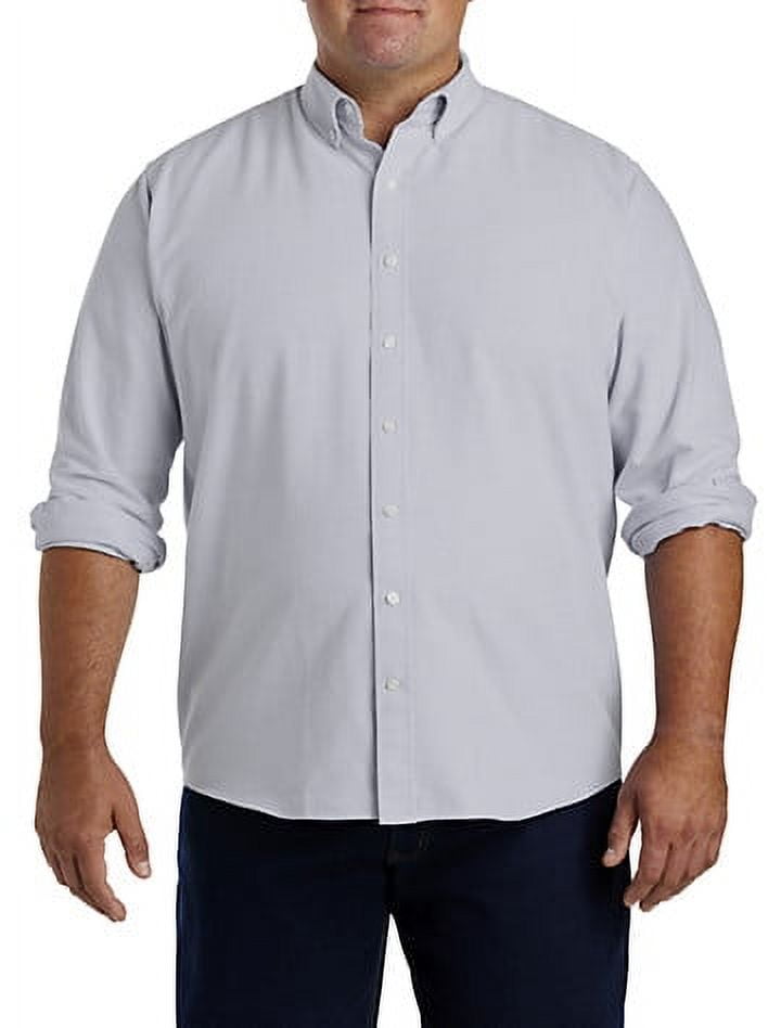 Big and Tall Essentials by DXL Men's Long Sleeve Oxford Sport Shirt ...