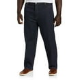 thumbnail image 1 of Big and Tall Essentials by DXL Men's Loose Fit Jeans, Dark Rinse, 46W x 28L, 1 of 5