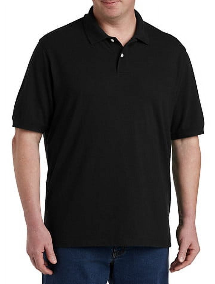 Big and Tall Essentials by DXL Men's Pique Mesh ShortSleeve Polo Shirt
