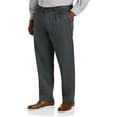 thumbnail image 1 of Big and Tall Essentials by DXL Men's Pleated Dress Pants, Dark Grey, 54W x 30L, 1 of 6