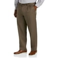 thumbnail image 1 of Big and Tall Essentials by DXL Men's Pleated Dress Pants, Dark Khaki, 44W x 32L, 1 of 6