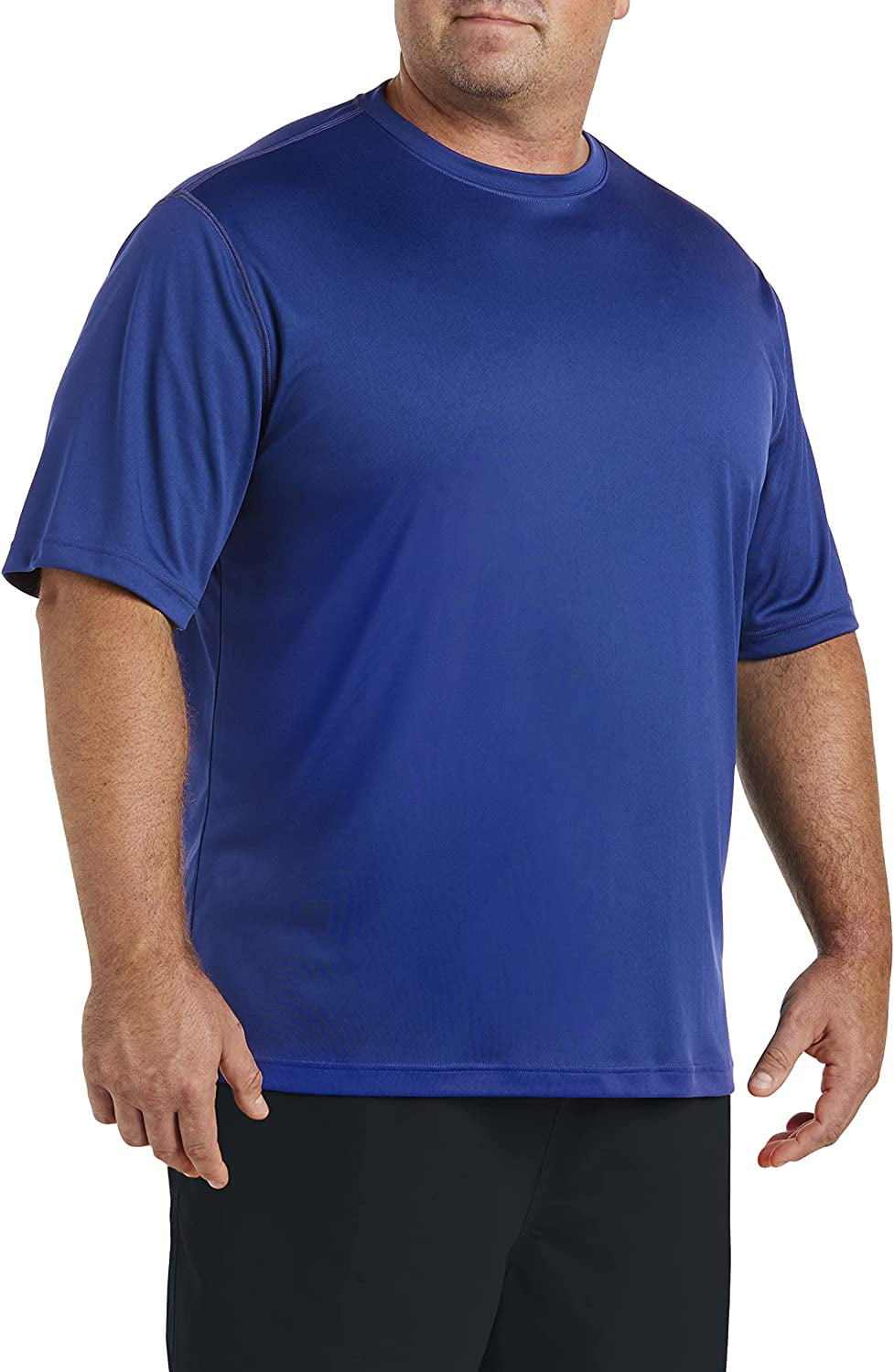 Big and Tall Essentials by DXL Men's Quick-Drying Swim T-Shirt, Royal, 3XLT