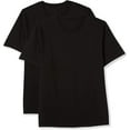 thumbnail image 1 of Big and Tall Essentials by DXL Men's Short-Sleeve Crewneck T-Shirt, Black, 2XLT, Pack of 2, 1 of 6