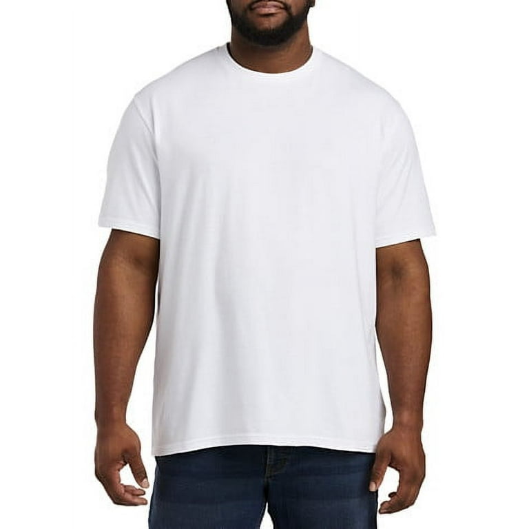 Mens big and tall white sale t shirts