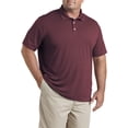 thumbnail image 1 of Big and Tall Essentials by DXL Men's Solid Golf Polo Shirt, Port, 2XLT, 1 of 6