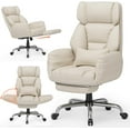 thumbnail image 1 of Big and Tall Executive Chair with Wide Seat,Reversible Armrest,Wheels, Lumbar Pillow and 120°Tilt,Computer Desk Chair for Gaming,Meditation, 1 of 1