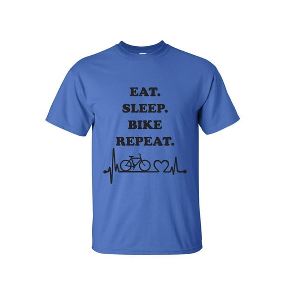 Big and Tall Graphic Tees- Eat Sleep Bike Repeat Outdoor Shirts For Men