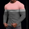 thumbnail image 1 of Big and Tall Gym Shirts for Men Long Sleeve Graphic Shirts Compression Fit Stretchy Waffle Knit Workout Tops, 1 of 5