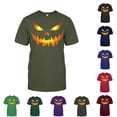 thumbnail image 1 of Big and Tall Halloween Tshirt for Men Seasonal Graphic Tee for Casual Short Sleeve Halloween Print Top with Comfortable and Versatile Army Green 3XL, 1 of 3