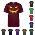 thumbnail image 1 of Big and Tall Halloween Tshirt for Men Seasonal Graphic Tee for Casual Short Sleeve Halloween Print Top with Comfortable and Versatile Brick Red S, 1 of 3