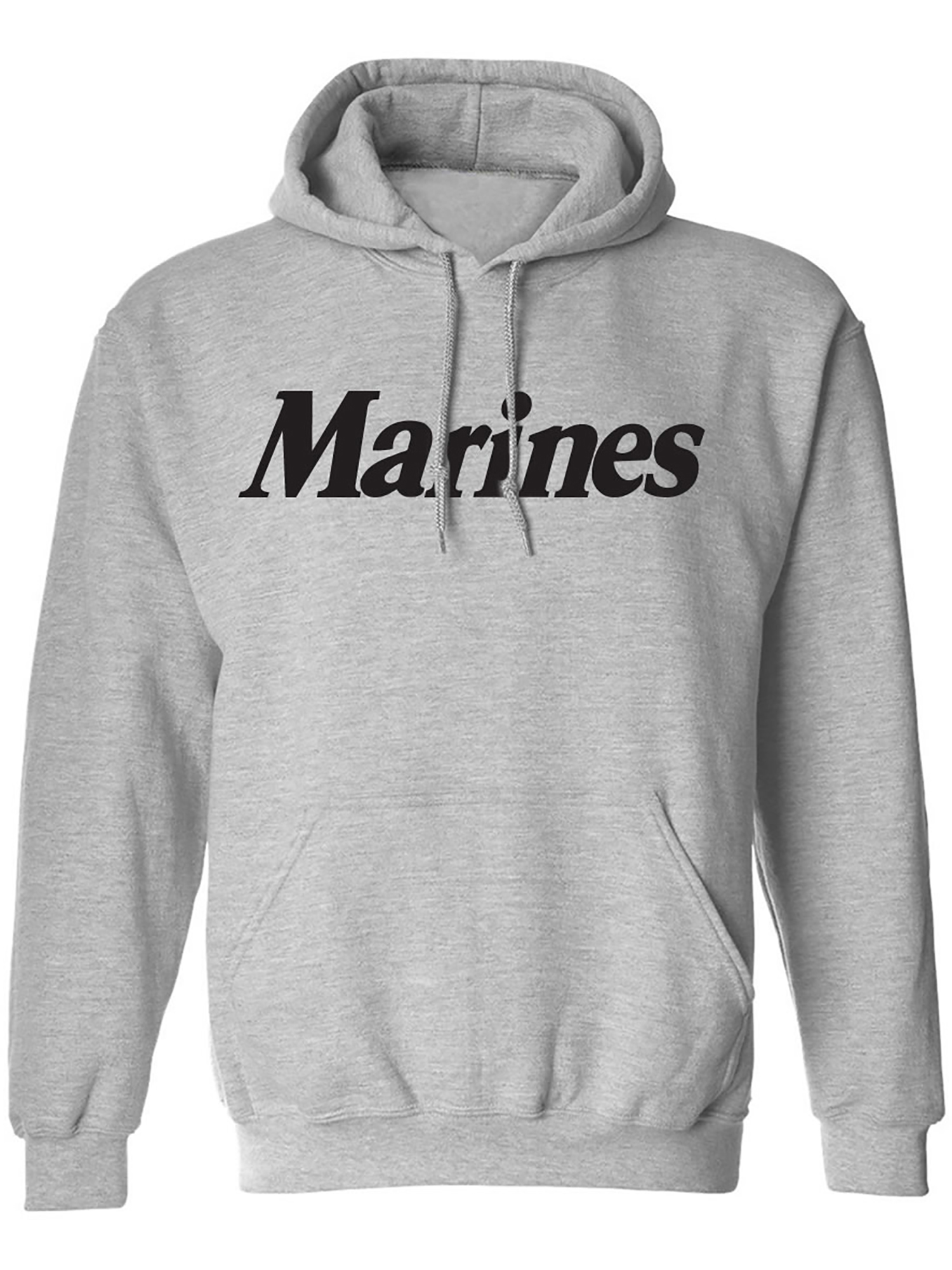Big and Tall Marines Hooded Sweatshirt in Gray - Walmart.com