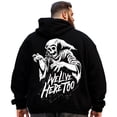 thumbnail image 1 of Big and Tall Men Hoodie Plus Size Hooded Sweatshirt Fleece Pullover 2XL H2 5KP9 G15, 1 of 8