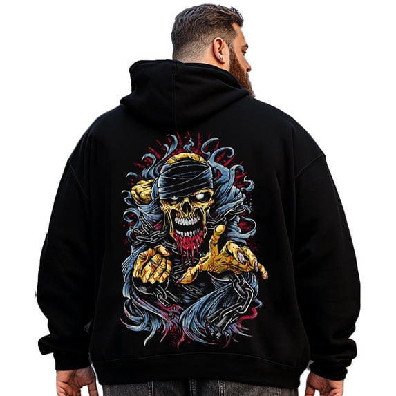 Big and Tall Men Hoodie Plus Size Hooded Sweatshirt Fleece Pullover 4XLT H2 5KPC G06