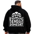 thumbnail image 1 of Big and Tall Men Hoodie Plus Size Hooded Sweatshirt Fleece Pullover 5XLT H2 5KP9 G10, 1 of 8