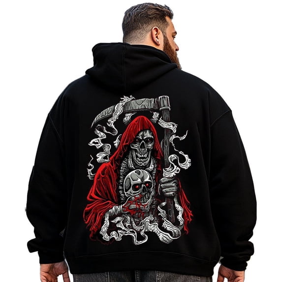 Big and Tall Men Hoodie Plus Size Hooded Sweatshirt Fleece Pullover 8XLT H2 5KP9 G11
