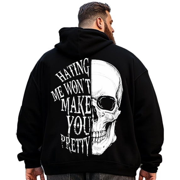 Big and Tall Men Hoodie Plus Size Hooded Sweatshirt Fleece Pullover 9XL H2 5KP9 G09