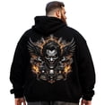 thumbnail image 1 of Big and Tall Men Hoodie Plus Size Hooded Sweatshirt Fleece Pullover 9XL H2 5KPC G16, 1 of 8
