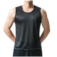 thumbnail image 1 of Big and Tall Men's Mesh Workout Tank Top Fitted Sleeveless Shirt Summer Casual Gym Muscle Training Tees, 1 of 5