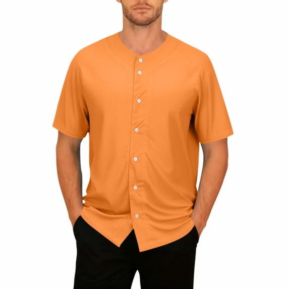 Big and Tall Men's Short Sleeve Shirts Button Down Solid Color Shirts Summer Beach Casual Loose Fit Wedding Dress Shirts