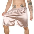 thumbnail image 1 of Big and Tall Men's Silk Satin Pjs Shorts, Loose Elastic Waist Casual Summer Smooth Sleepwear Lounge Shorts, 1 of 4