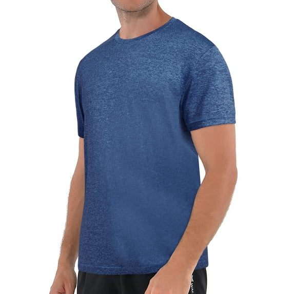 Big and Tall Men's Workout Shirts Lightweight Men's Crew T-Shirts Quick Dry Summer Tops Fishing Hiking Running,S-3XL