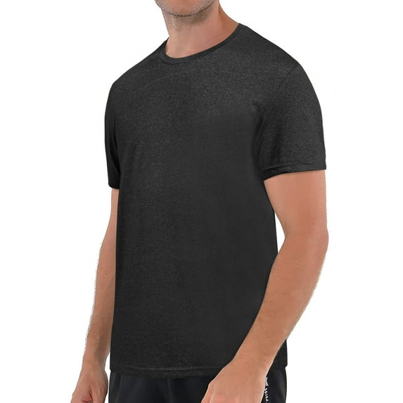 Big and Tall Men's Workout Shirts Lightweight Men's Crew T-Shirts Quick Dry Summer Tops Fishing Hiking Running,S-3XL