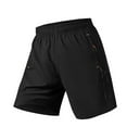 thumbnail image 1 of Big and Tall Mens Athletic Shorts Quick Dry Moisture-Wicking Zipper Pockets Short Pants Fathers Gift, 1 of 3