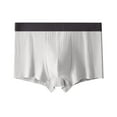thumbnail image 1 of Big and Tall Mens Cotton-Underwear Plus Size L-4XL Casual Stretchy Comfort Ribbed Classic Solid Basic Breathable Boxer Briefs, 1 of 2