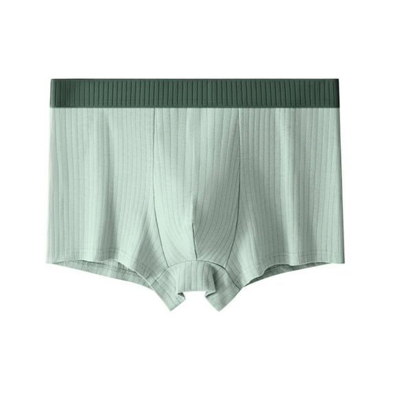 Big and Tall Mens Cotton-Underwear Plus Size L-4XL Casual Stretchy Comfort Ribbed Classic Solid Basic Breathable Boxer Briefs