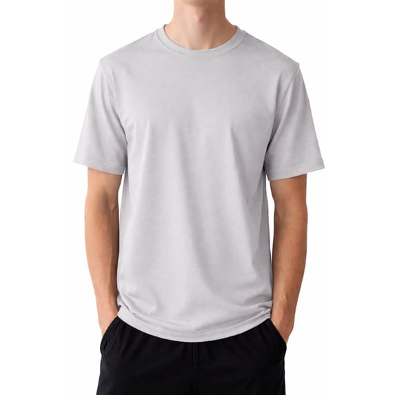 Styllion Big and Tall Mens Crew Neck Shirts - CRSS (Gray, 8XLT)