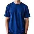 thumbnail image 1 of Styllion Big and Tall Mens Crew Neck Shirts - CRSS (Royalblue, 6XLT), 1 of 3