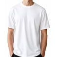 thumbnail image 1 of Styllion Big and Tall Mens Crew Neck Shirts - CRSS (White, 3XLT), 1 of 3