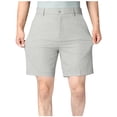 thumbnail image 1 of Big and Tall Mens Dress Shorts 5" Business Casual Button Waist Solid Color Golf Short Pants Fathers Day Gift, 1 of 8