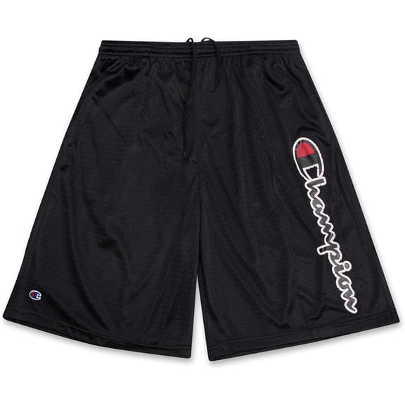 Big and Tall Mens Gym Shorts - Athletic Shorts for Men Mesh Shorts with Pockets Black 2X