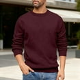 thumbnail image 1 of Big and Tall Mens Sweater,Long Sleeve Cable Knit Top,Fall Casual Loose Fit Crewneck Pullovers, 1 of 6