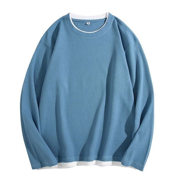 Big and Tall Mens Sweatshirts Crewneck Loose Fit Long Sleeve Base Layering Pullover Gym Workout Tops