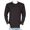 thumbnail image 1 of Big and Tall Mens Thermal Henley Shirt - THLS (Charcoal, 2XLT), 1 of 7