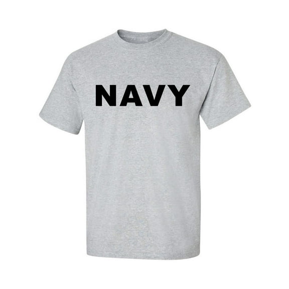 Big and Tall NAVY Short Sleeve T-Shirt in gray