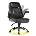 thumbnail image 1 of OUTMASTER Big and Tall Office Chair – 400lb Capacity, Ergonomic PU Leather Executive Chair.(Black), 1 of 10