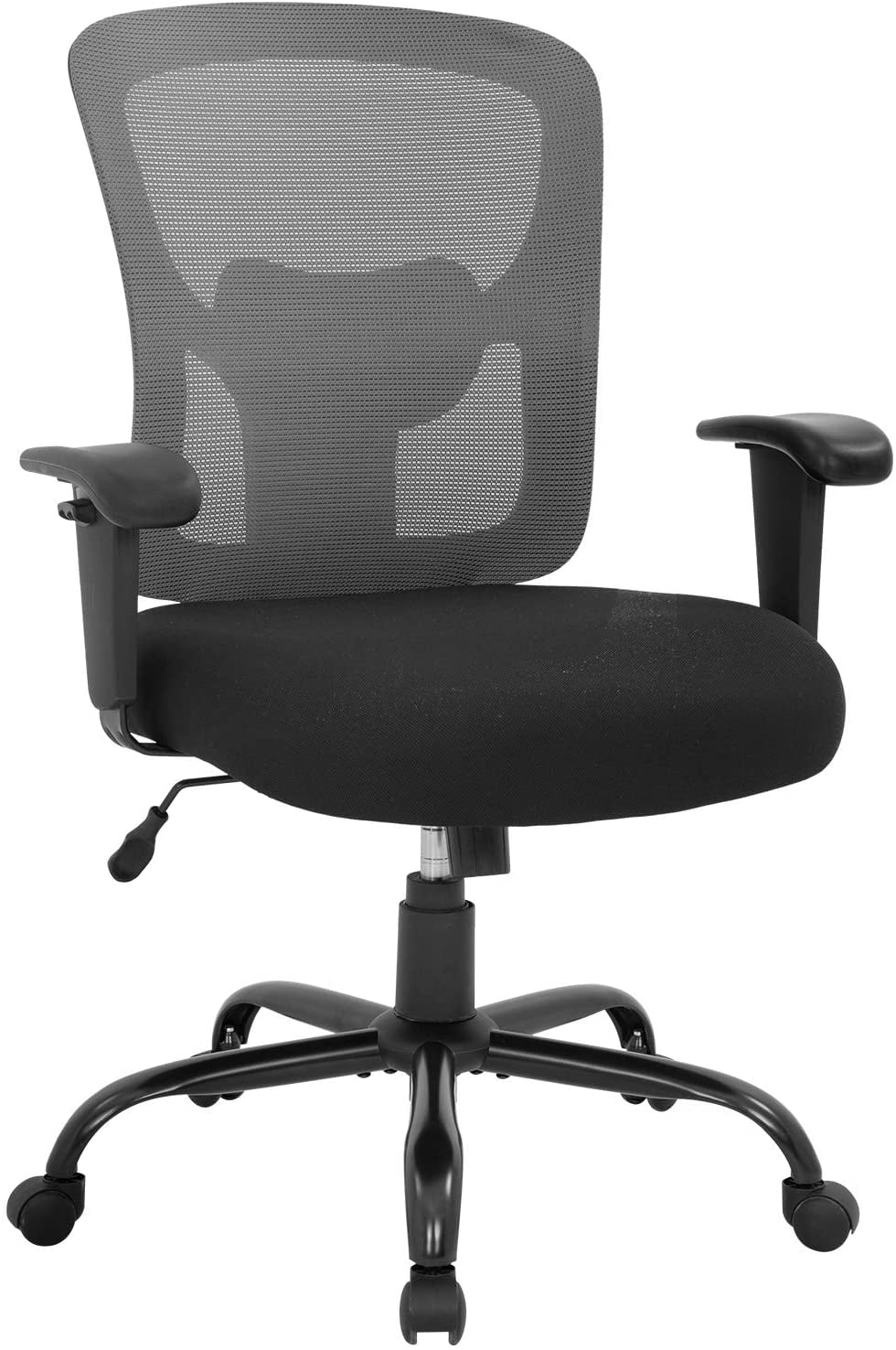 Extra Wide Big & Tall 500 Lbs. Capacity Mesh Office Chair w/ Vinyl Seat -  28W Seat
