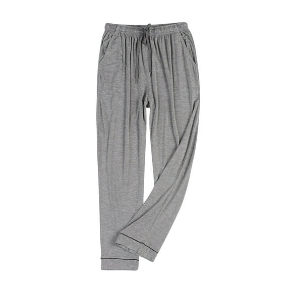 Big and Tall Pajama Pants for Men L-4XL Plus Size Loungewear Pant Soft-Modal Drawstring Elastic Waist Wide Leg Pajamas Bottoms with Pockets