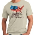 thumbnail image 1 of Big and Tall Patriotic Dig Your Roots Map of America with Flag Inside, 1 of 1