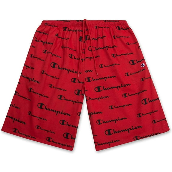 Big and Tall Shorts for Men - Athletic Shorts Loose Fit Performance Shorts Red Black 6X