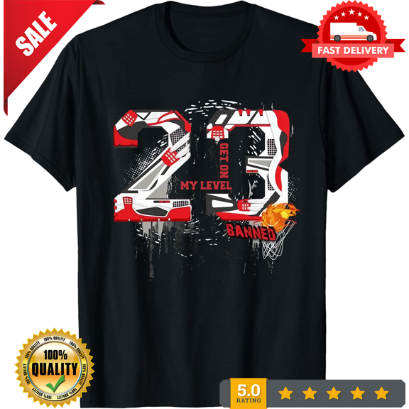Big and Tall Small Graphic 23 Tee Shirt To Match Air J1 Bred Sneaker Sport T, LIMITED EDITION-TH66172