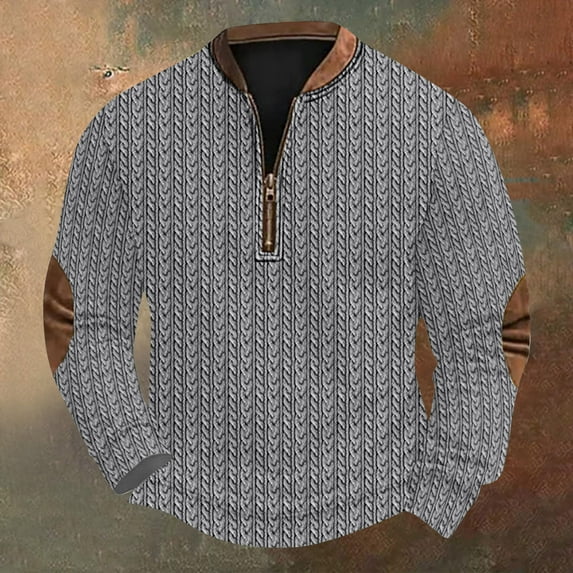 Big and Tall Sweatshirts for Men S-5XL Plus Size Pullover Long Sleeve Shirts with Zipper Crewneck Printed Casual Comfort Sweatshirt Tops