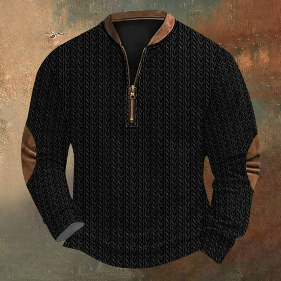 Big and Tall Sweatshirts for Men S-5XL Plus Size Pullover Long Sleeve Shirts with Zipper Crewneck Printed Casual Comfort Sweatshirt Tops